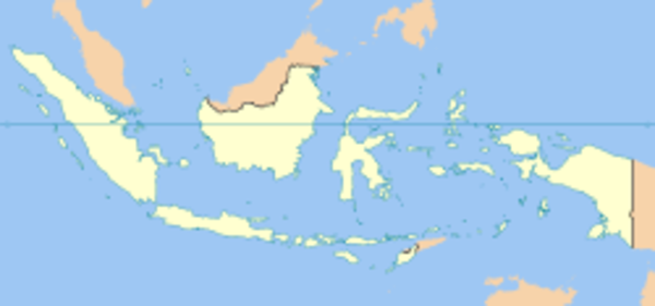 location on Indonesia map